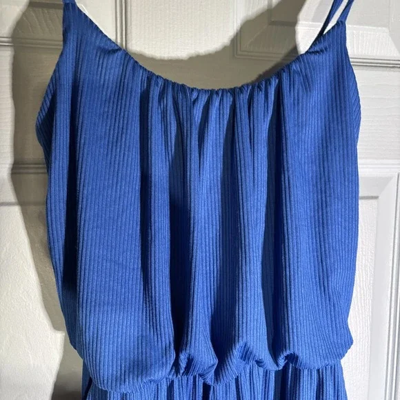 Gilli One Piece Cropped Wide Leg Jumper Sz Medium. Royal Blue - Picture 4 of 10